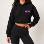 Preview: Hoodie-Pullover | Frauen | 60er Ärmel | schwarz