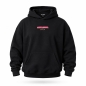 Preview: Hoodie-Pullover | 60er Ärmel | schwarz