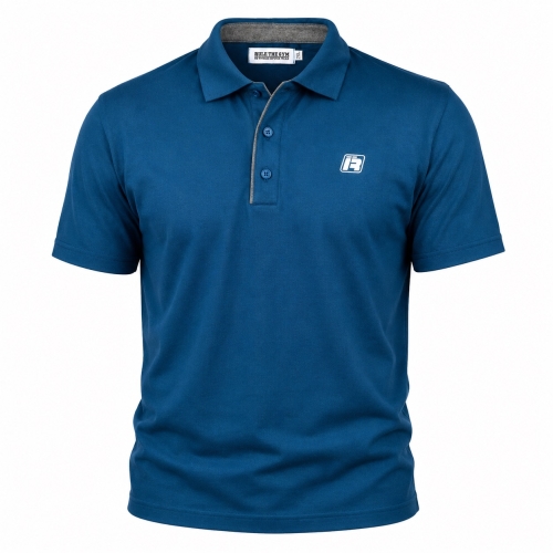 Polo-Shirt | R-Logo | stretch | petrol-blau
