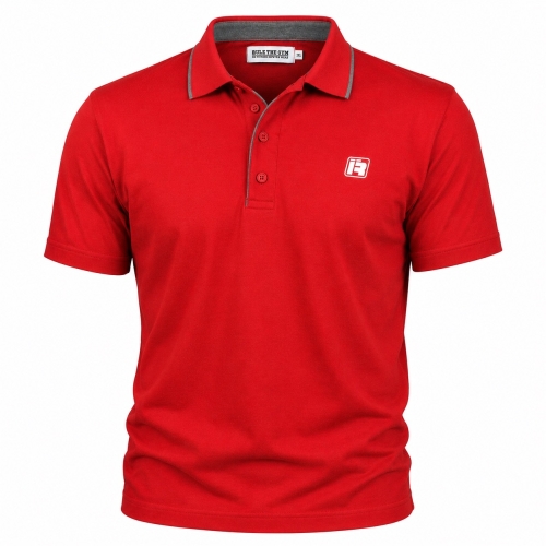 Polo-Shirt | R-Logo | stretch | dunkelrot