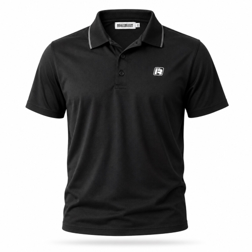 Polo-Shirt | R-Logo | Cotton | schwarz