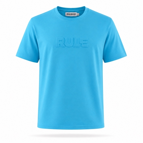 T-Shirt | RULE | 3D | Cotton | hellblau