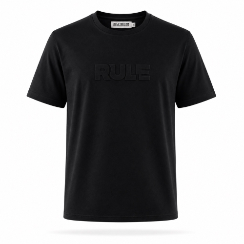 T-Shirt | RULE | 3D | Cotton | schwarz