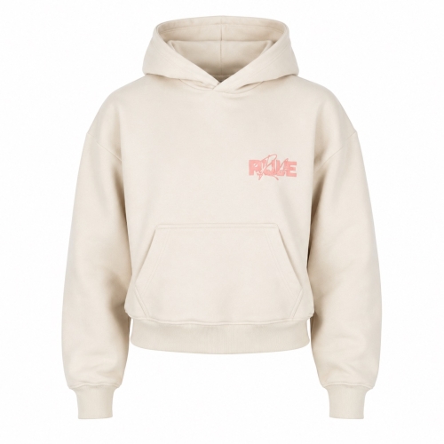 Hoodie-Pullover | Frauen | 60er Ärmel | beige