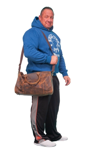 Sport- & Reisetasche (blau/petrol Vintage-Leder)