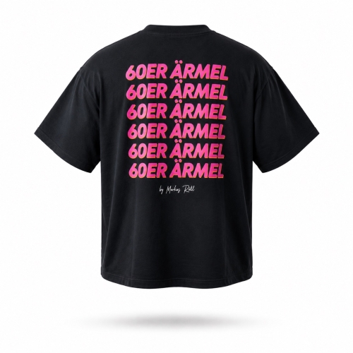 Shirt | 60er Ärmel | Oversize | schwarz
