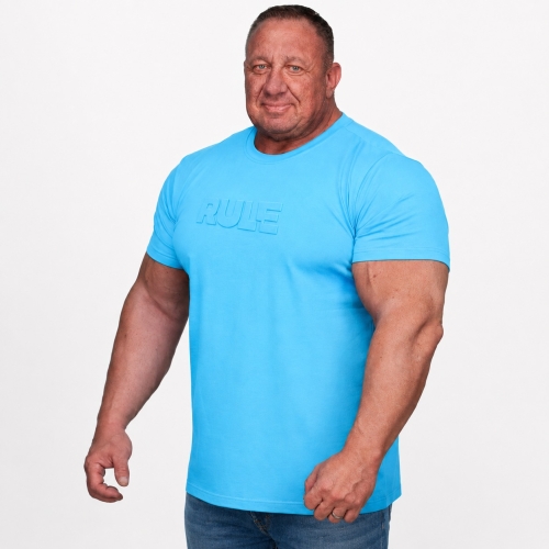 T-Shirt | RULE | 3D | Cotton | hellblau