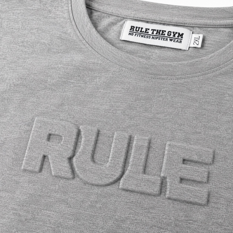 T-Shirt | RULE | 3D | stretch | grau