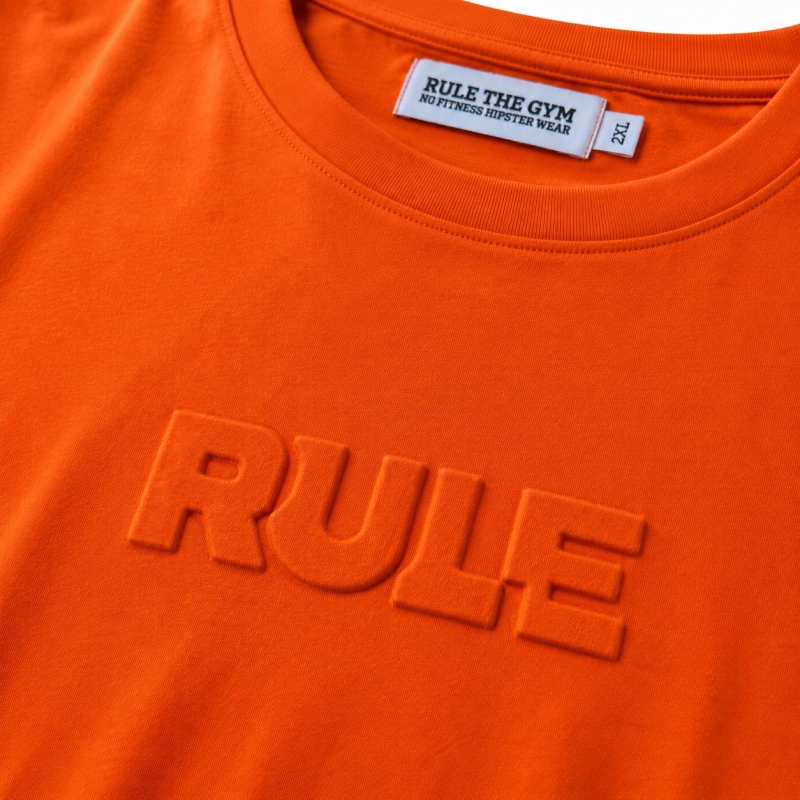 T-Shirt | RULE | 3D | stretch | orange