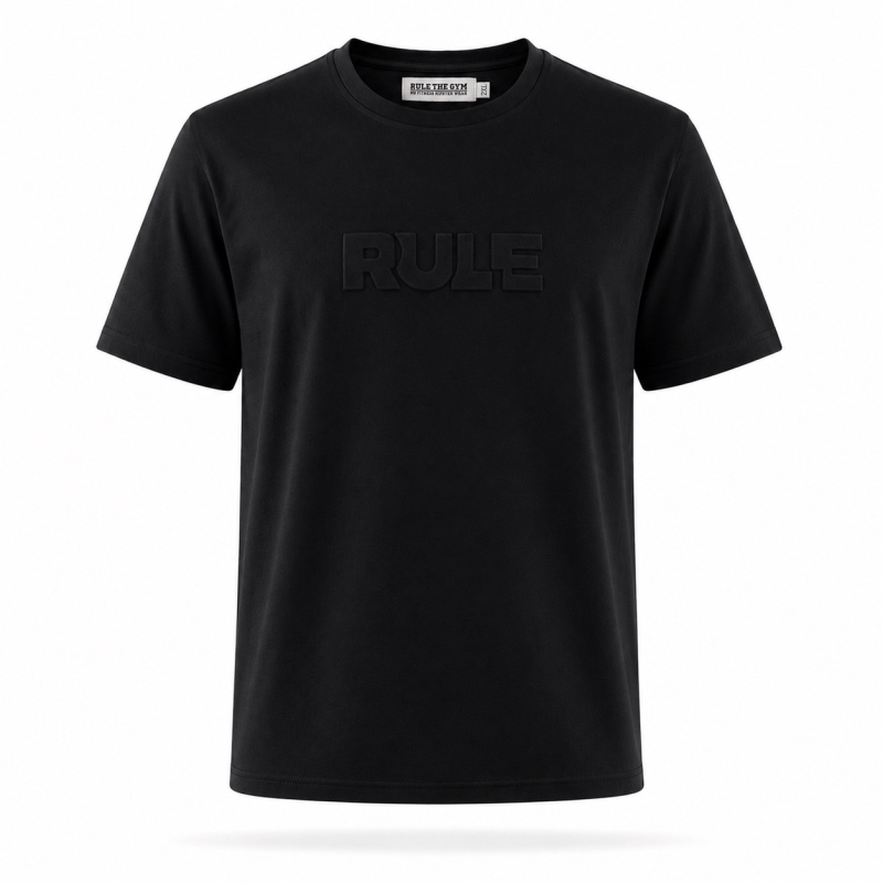 T-Shirt | RULE | 3D | Cotton | schwarz