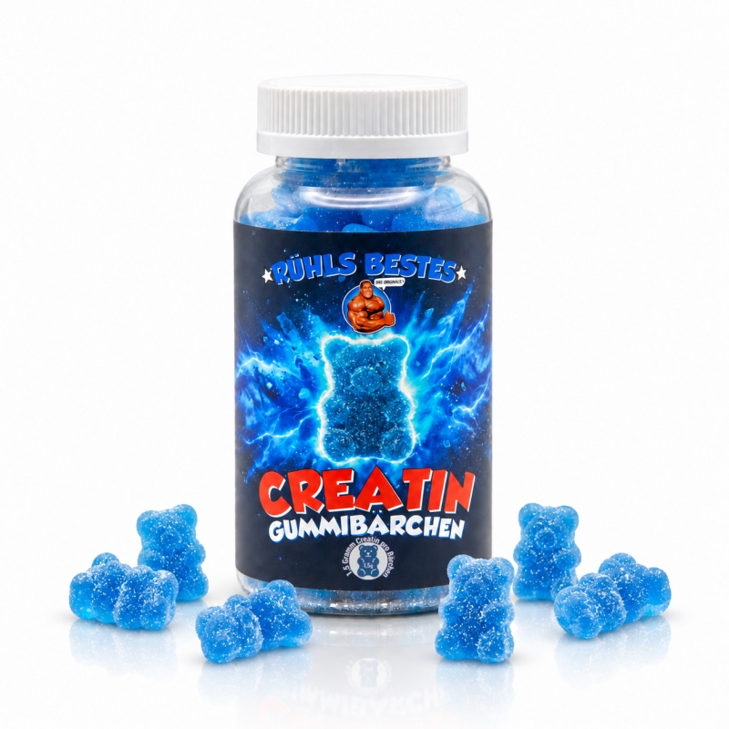 Kreatin-Gummibärchen mit Blaubeer-Geschmack