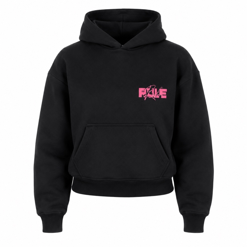 Hoodie-Pullover | Frauen | 60er Ärmel | schwarz