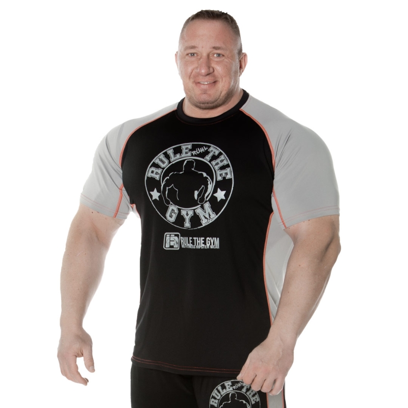 Raglan T-Shirt "Schwarz-Grau" Red-Line [Thermo | Funktion]