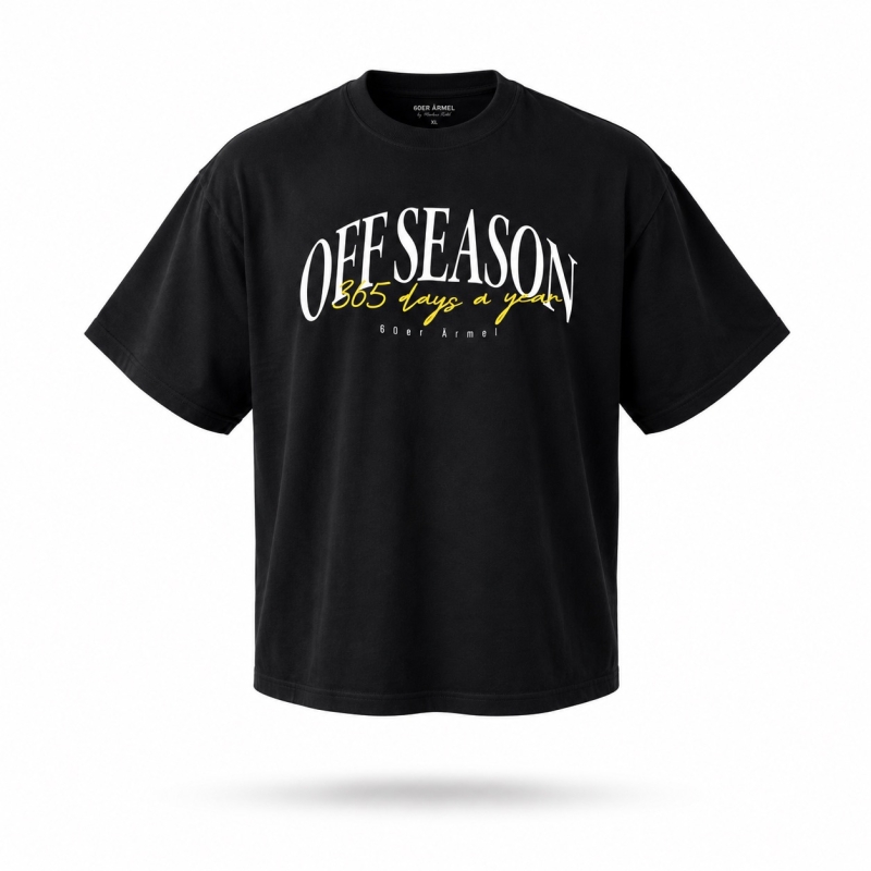 Shirt | 60er Ärmel | Off-Season | schwarz